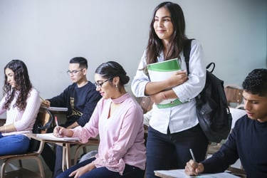 students in a classroom
