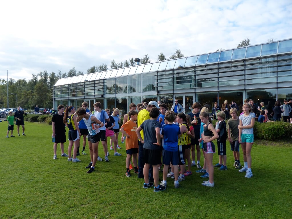 A group of students at a Catholic school fundraiser