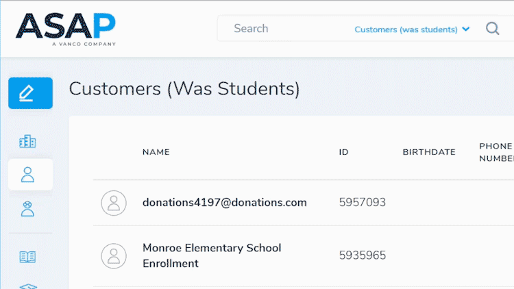 animated GIF showcasing a sample ASAP portal