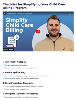 Checklist for Simplifying Your Child Care Billing Program