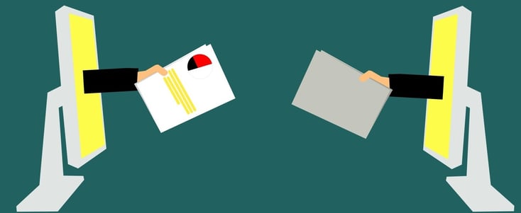 Graphics of hands holding folders extending from CPUs-1