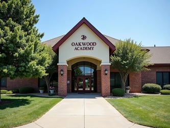 Photo of the outside of a private school