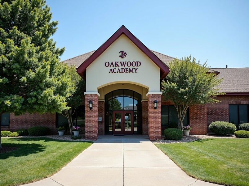 Photo of the outside of a private school