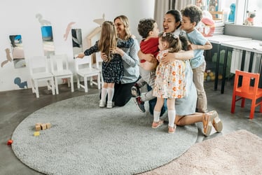 Students and teacher during teacher appreciation ideas meeting