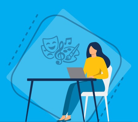 woman working on computer