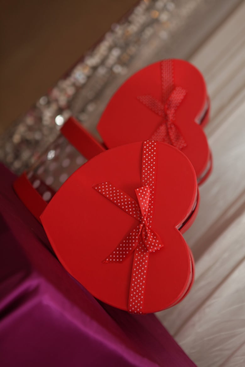 Valentines Day Boxes of Chocolates on Table-2