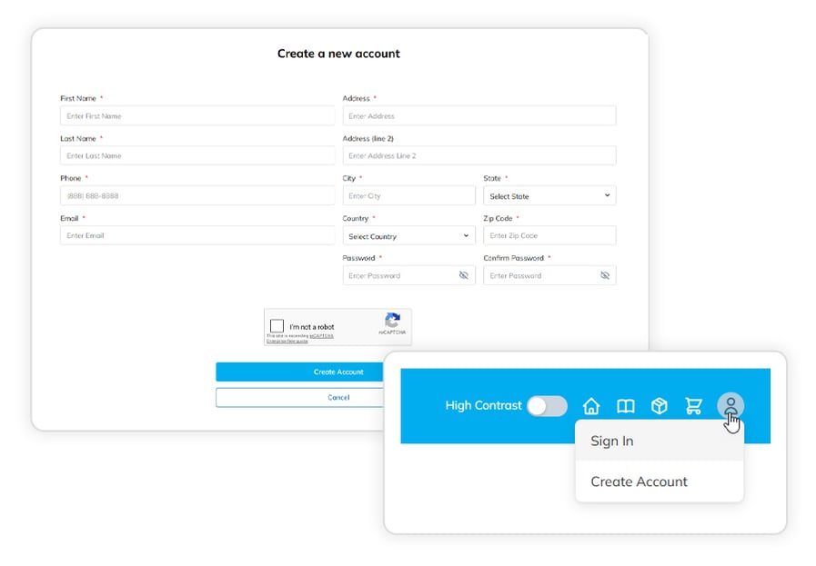 create-account-screens