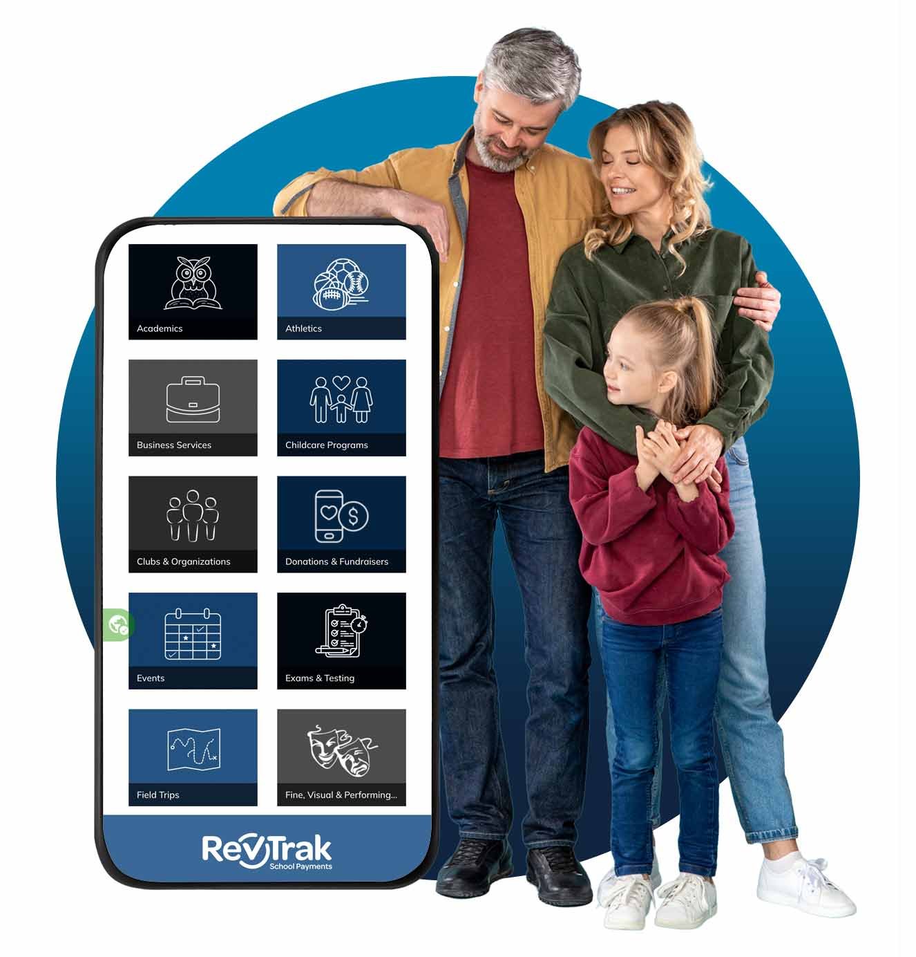 family-next-to-large-mobile-phone