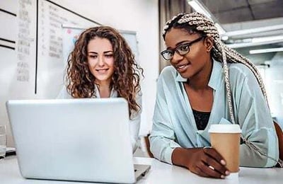 Women working on laptop