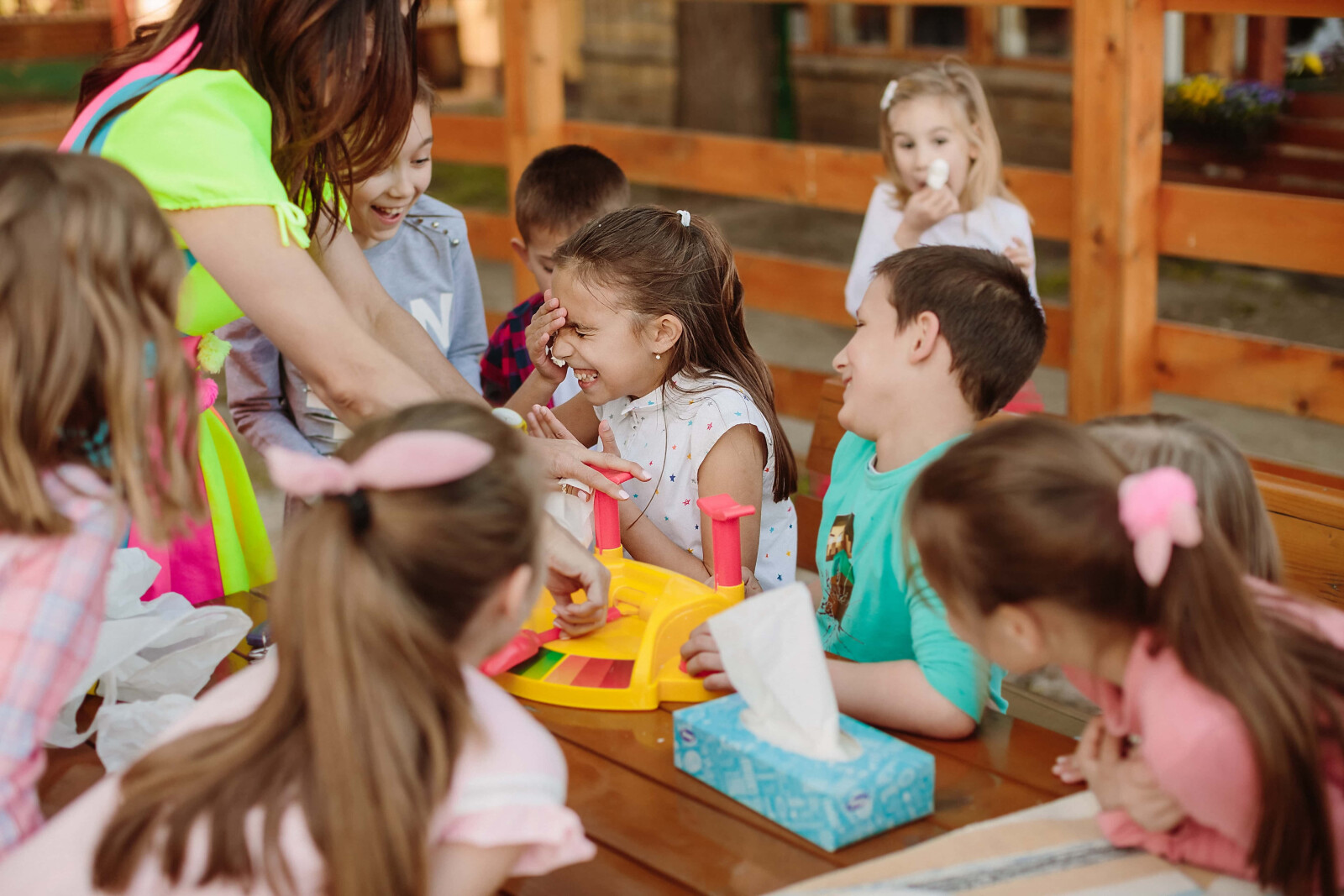 Preschoolers Doing an Activity with Toys