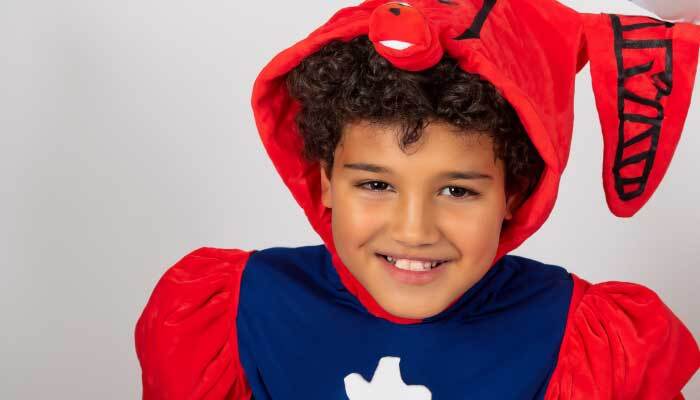 child in play costume